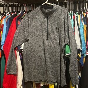 Under Armour Charcoal Heather Quarter-Zip Top